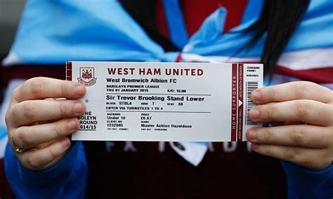 Ticket west - Football Ticket Pad can supply a host of West Ham VIP and hospitality seats giving fans access to all of the club’s biggest matches for the season. West Ham fans are some of the most passionate supporters in England and customers can secure their seats safely and securely to watch the Hammers play and hear 60,000 fans sing their famous ‘I ...